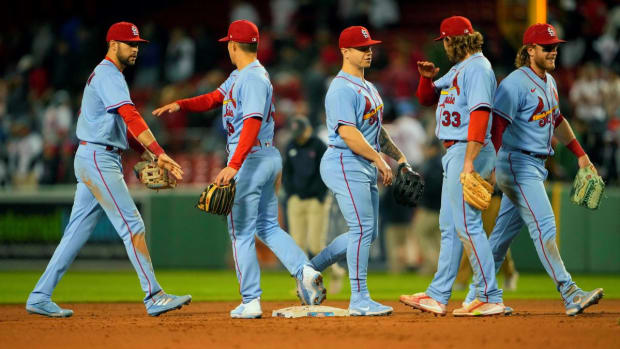 St. Louis Cardinals' Tyler O'Neill, Dylan Carlson